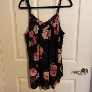 Floral Challis Tank Top